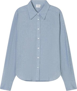 Closed Batwing Katoenen Shirt - Dames - Overhemden - Blauw - M - Katoen - Overhemden