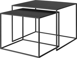Blomus Fera Beistelltisch, L, schwarz (2er-Set)