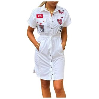 Aeronautica Aeronautica Militare, Shirt Dresses, female, White, Size: XS Shirt Dress