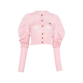 Vivienne Westwood Button Puff-sleeve Cardigan