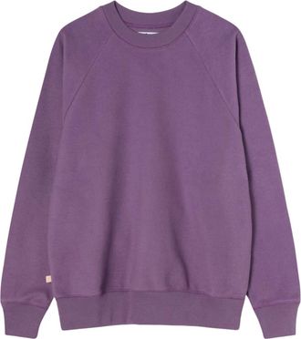La Paz Cunha Fleece Sweatshirt - Heren - Sweatshirts - Paars - S - Katoen - Hoodies & sweatvesten