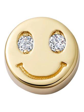 Loquet London 18K yellow gold Happy Face diamond charm - women - 18kt Yellow Gold/Diamond - One Size
