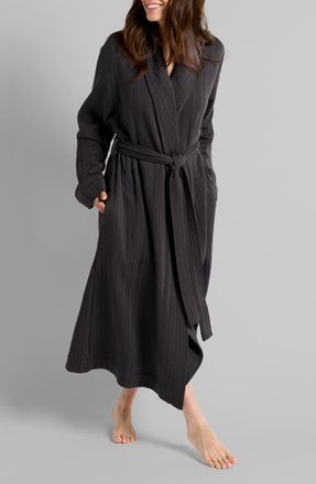 Parachute Cozy Knit Robe in Coal at Nordstrom, Size X-Large