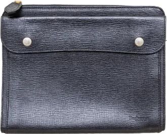 Burberry Pre-owned Leather clutches - Dames - Vintage Clutch - Zwart - ONE Size - Leer - Vintage