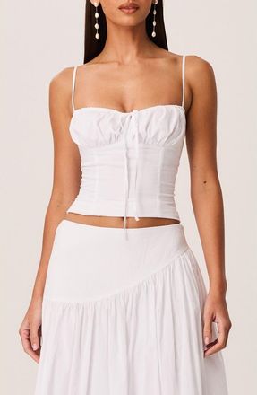 SNDYS Yelena Cotton Shell in White at Nordstrom, Size X-Large
