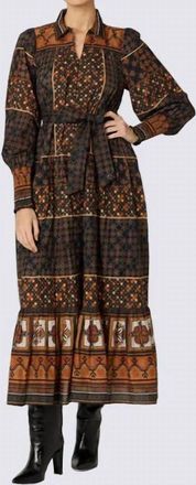 Cleobella Lucy Ankle Dress In Zocaloprint