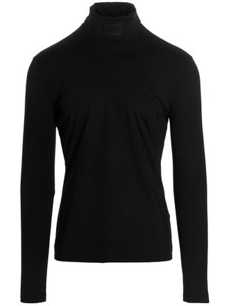 VTMNTS Logo Lycra Sweater Maglioni Nero-Uomo