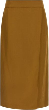 Alberto Biani Brown Wrap skirt