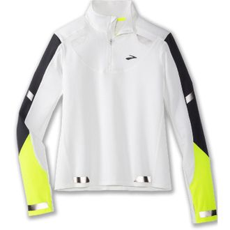 Brooks Womens Run Visible Half-Zip Top White XL