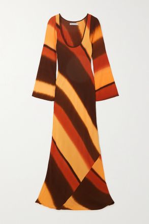 Faithfull The Brand + Net Sustain Da Costa Tie-dyed Woven Maxi Dress - Orange - x small,small,medium,large,x large,xx large