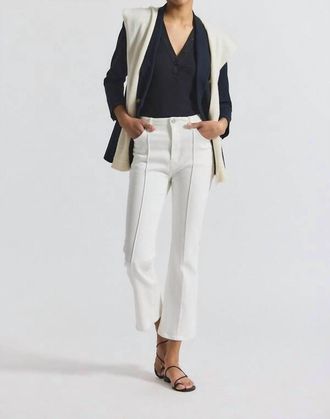 Derek Lam Perce Stretch Cropped Jean In Blanc De Blanc