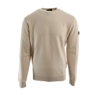 Peuterey Round-neck Knitwear, male, Beige, Size: XL Rubjerg Sweater