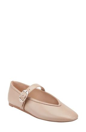 Marc Fisher Godea Mary Jane Flat in Light Natural at Nordstrom, Size 9.5