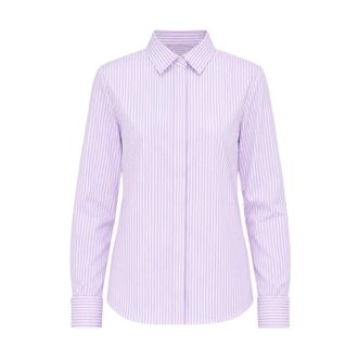 Fay Shirts, female, Purple, Size: 2XS Striped Shirt