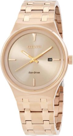 Citizen Eco-Drive Rose Gold Dial Mens Watch BM7653-50Q