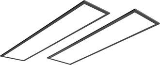 OEM L&aacute;mpara De Techo, 4400 L&uacute;menes, Regulable, 2 Unidades, 120 Cm, Luz Neutra, Color Negro