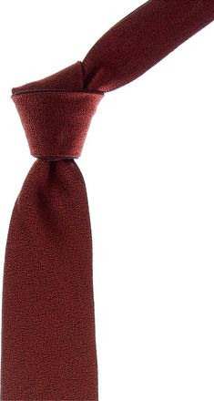 Canali Brown/Orange Reversible Silk Tie