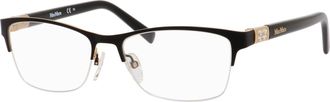 Max Mara Womens Mm1236 Glasses In Black/gold