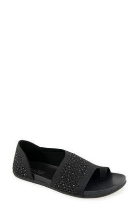 Kenneth Cole Reaction Sential Rhinestone Knit Sandal in Black Knit at Nordstrom Rack, Size 6.5