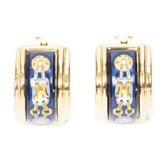 Herm&egrave;s Enamel Clip On Earrings armband