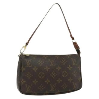 Louis Vuitton Pre-owned Shoulder Bags, female, Brown, Size: ONE SIZE Pre-owned Accessory Pouch