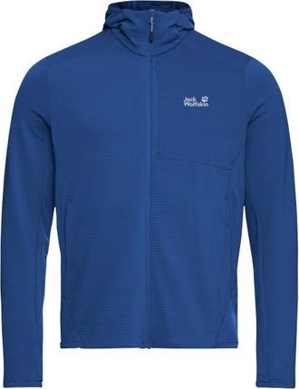 Jack Wolfskin Litestride Hooded Fullzip Fleecejacke f&uuml;r Herren | blau