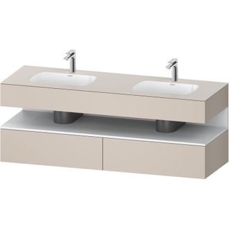 Duravit Qatego Lavabo Encastrado Con Base De Lavabo Consola, - Duravit
