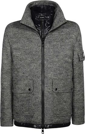 Dolce & Gabbana Light Jackets, male, Gray, Size: XL Padded Jacket with Multiple Pockets