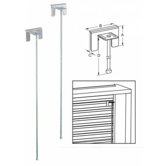 Bolis Italia 50 X Sicura P/tapparella Plastica Asta 39x480 Mm