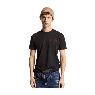 Dsquared2 Heren, Tops, Zwart, Maat: XL Katoen