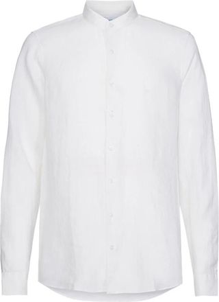 Calvin Klein K10K105389 Coreana Shirt - Heren - Casual Overhemden - Wit - 2XL - Linnen - Overhemden