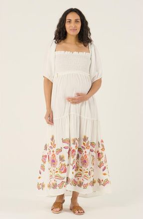 Cache Coeur Maternity Smock Skirt Laila in Beige at Nordstrom, Size X-Large