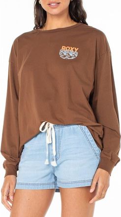 Roxy Chasing Sunsets Cotton Graphic T-Shirt in Tiramisu at Nordstrom Rack, Size Medium