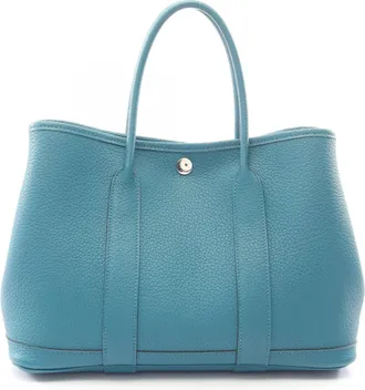 Herm&egrave;s Cobalt Green Negonda Leather Handbag Tote Bag (Pre-Owned)