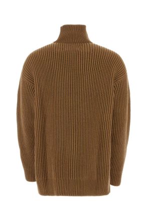 Jil Sander Mens Biscuit Wool Sweater 252 Exterior: Maglieria