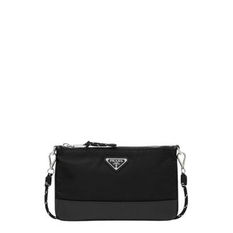 Prada Porta Smartphone - male - Prada - Cross Body Bags - Black - ONE SIZE - Bags