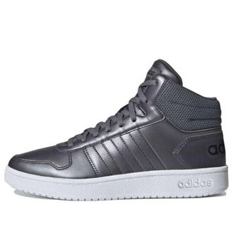 adidas (WMNS) adidas Hoops 2.0 Mid Grey White EE7856