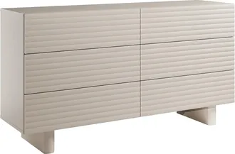 Vente-Unique Com&ograve; 6 Cassetti Mdf Beige - Ludima