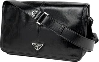 Prada Pre-owned Vintage Schoudertas - Dames - Vintage Schoudertas - Zwart - ONE Size - Leer - Vintage