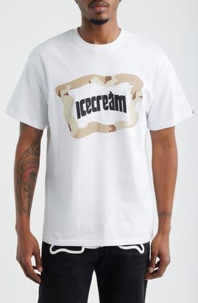 Icecream Taupe Cotton Graphic T-Shirt in White at Nordstrom, Size Xx-Large