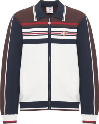 Casablanca Zip Sweatshirt - Heren - Vesten - Veelkleurig - L - Truien & Vesten