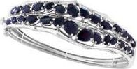 Effy Sterling Silver Onyx Hinged Bangle Bracelet in Black at Nordstrom Rack