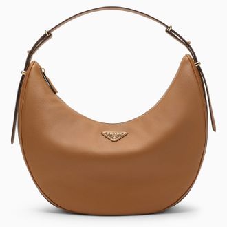 Prada Arqu&eacute; caramel large leather shoulder bag