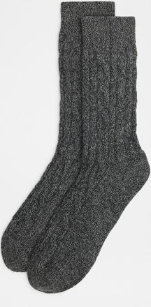 Loro Piana Mens Treccia Baby Cashmere Crew Socks