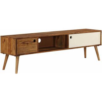 vidaXL Vidaxl - Mueble Para Tv Madera Maciza De Acacia 140x30x40 Cm