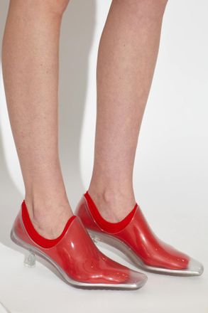 Loewe Emily Heeled Shoes With Socks, Womens, White