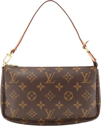 Louis Vuitton Brown Monogram Canvas Pochette Accessoires M51980 (Authentic Pre-Loved)