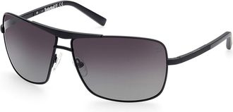 Timberland TB9258 Polarized 02D Mens Sunglasses Black Size 64