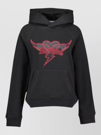 Zadig&Voltaire georgy hoodie cotton graphic front
