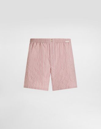 Dolce & Gabbana Boxer Shorts In Crinkled Striped Fabric - Man Underwear And Loungewear Multicolor 3